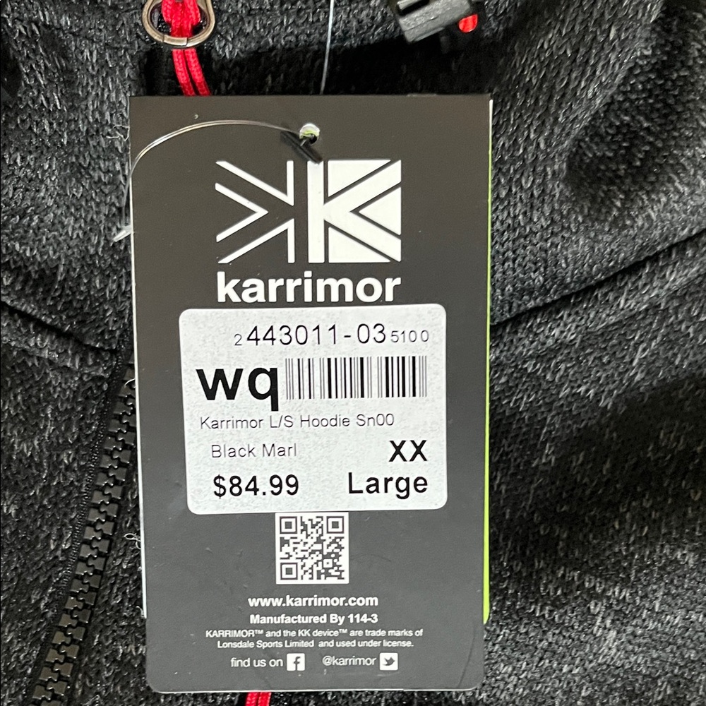 Karrimor Men's Black Softshell Hoodie Jacket - Picture 2 of 5